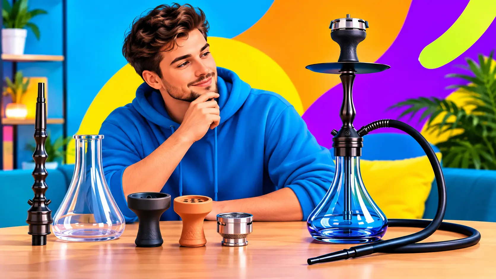 Иллюстрация к теме: как выбрать кальян для начинающих